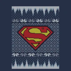 DC COMICS DC Superman Knit Men's Christmas T-Shirt - Navy 8 DC COMICS DC Superman Knit Men's Christmas T-Shirt - Navy -Cheap Christmas Franchises Store 11969917 7764627080997953