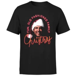 National Lampoon Fun Old Fashioned Family Christmas Men's Christmas T-Shirt - Black -Cheap Christmas Franchises Store 11969956 1664627083787839