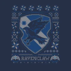 Harry Potter Ravenclaw Crest Men's Christmas T-Shirt - Navy -Cheap Christmas Franchises Store 11970097 1774627063742451