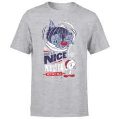 Looney Tunes Tweety Pie Pussy Cat Men's Christmas T-Shirt - Grey 11 Looney Tunes Tweety Pie Pussy Cat Men's Christmas T-Shirt - Grey -Cheap Christmas Franchises Store 11970103 1684627064364159