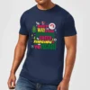 Elf Christmas Cheer Men's Christmas T-Shirt - Navy -Cheap Christmas Franchises Store 11970112 4164627064407524