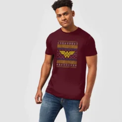 DC COMICS DC Wonder Woman Knit Men's Christmas T-Shirt - Burgundy 9 DC COMICS DC Wonder Woman Knit Men's Christmas T-Shirt - Burgundy -Cheap Christmas Franchises Store 11970133 1744627065637497