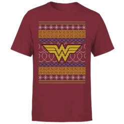 DC COMICS DC Wonder Woman Knit Men's Christmas T-Shirt - Burgundy 11 DC COMICS DC Wonder Woman Knit Men's Christmas T-Shirt - Burgundy -Cheap Christmas Franchises Store 11970133 1884627065719916