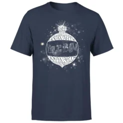 Harry Potter Yule Ball Baubel Men's Christmas T-Shirt - Navy -Cheap Christmas Franchises Store 11970232 1744627060730466