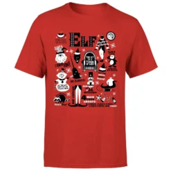 Elf Men's Christmas T-Shirt - Red -Cheap Christmas Franchises Store 11970250 8804627062518199
