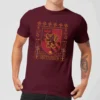 Harry Potter Gryffindor Crest Men's Christmas T-Shirt - Burgundy -Cheap Christmas Franchises Store 11970262 4444627062965844