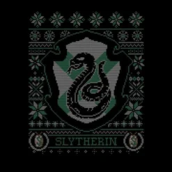 Harry Potter Slytherin Crest Men's Christmas T-Shirt - Black -Cheap Christmas Franchises Store 11970295 8694627065352842