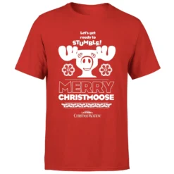 National Lampoon Merry Christmoose Men's Christmas T-Shirt - Red -Cheap Christmas Franchises Store 11970304 1034627065873261