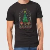 Harry Potter Hogwarts Tree Men's Christmas T-Shirt - Black -Cheap Christmas Franchises Store 11970316 1494627066385973