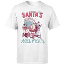 DC COMICS DC Santa's Helpers Men's Christmas T-Shirt - White -Cheap Christmas Franchises Store 11970325 7104627066928769