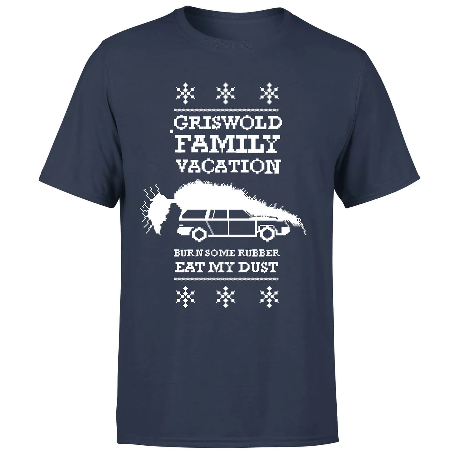 National Lampoon Griswold Vacation Ugly Knit Men's Christmas T-Shirt - Navy 7 National Lampoon Griswold Vacation Ugly Knit Men's Christmas T-Shirt - Navy - Image 5