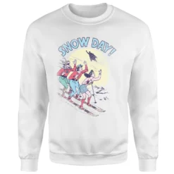 DC COMICS DC Snow Day! Christmas Jumper - White -Cheap Christmas Franchises Store 11970385 2144627070386632
