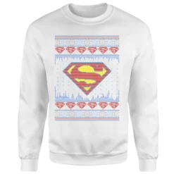 DC COMICS DC Supergirl Knit Christmas Jumper - White -Cheap Christmas Franchises Store 11970400 1094627070772210