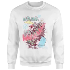 DC COMICS DC Ho Ho Whoaaaaaaa Christmas Jumper - White -Cheap Christmas Franchises Store 11970472 1024627062950373