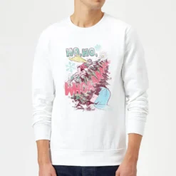 DC COMICS DC Ho Ho Whoaaaaaaa Christmas Jumper - White