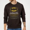DC Comics Batman Seasons Greetings From Gotham Christmas Sweatshirt - Black