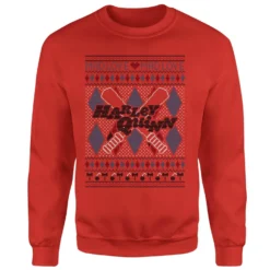 DC COMICS Harley Quinn Christmas Jumper - Red -Cheap Christmas Franchises Store 12335609 1184714268247927