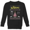 Flintstones Rockin Around The Tree Kids' Christmas Jumper - Black -Cheap Christmas Franchises Store 12335898 2644714268331045
