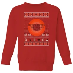 Looney Tunes Knit Kids' Christmas Jumper - Red