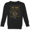 The Lord Of The Rings One Ring Kids' Christmas Sweatshirt In Black 2 The Lord Of The Rings One Ring Kids' Christmas Sweatshirt In Black -Cheap Christmas Franchises Store 12335946 1204714268509116