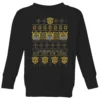 Transformers Bumblebee Classic Ugly Knit Kids' Christmas Jumper - Black -Cheap Christmas Franchises Store 12336012 2034714268864271