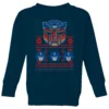 Transformers Autobots Classic Ugly Knit Kids' Christmas Jumper - Navy -Cheap Christmas Franchises Store 12336018 5864714268932371
