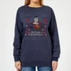 DC COMICS Superman May Your Holidays Be Super Women's Christmas Jumper - Navy -Cheap Christmas Franchises Store 12336082 2094714269200565