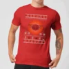 Looney Tunes Knit Men's Christmas T-Shirt - Red -Cheap Christmas Franchises Store 12336648 1844714269948423