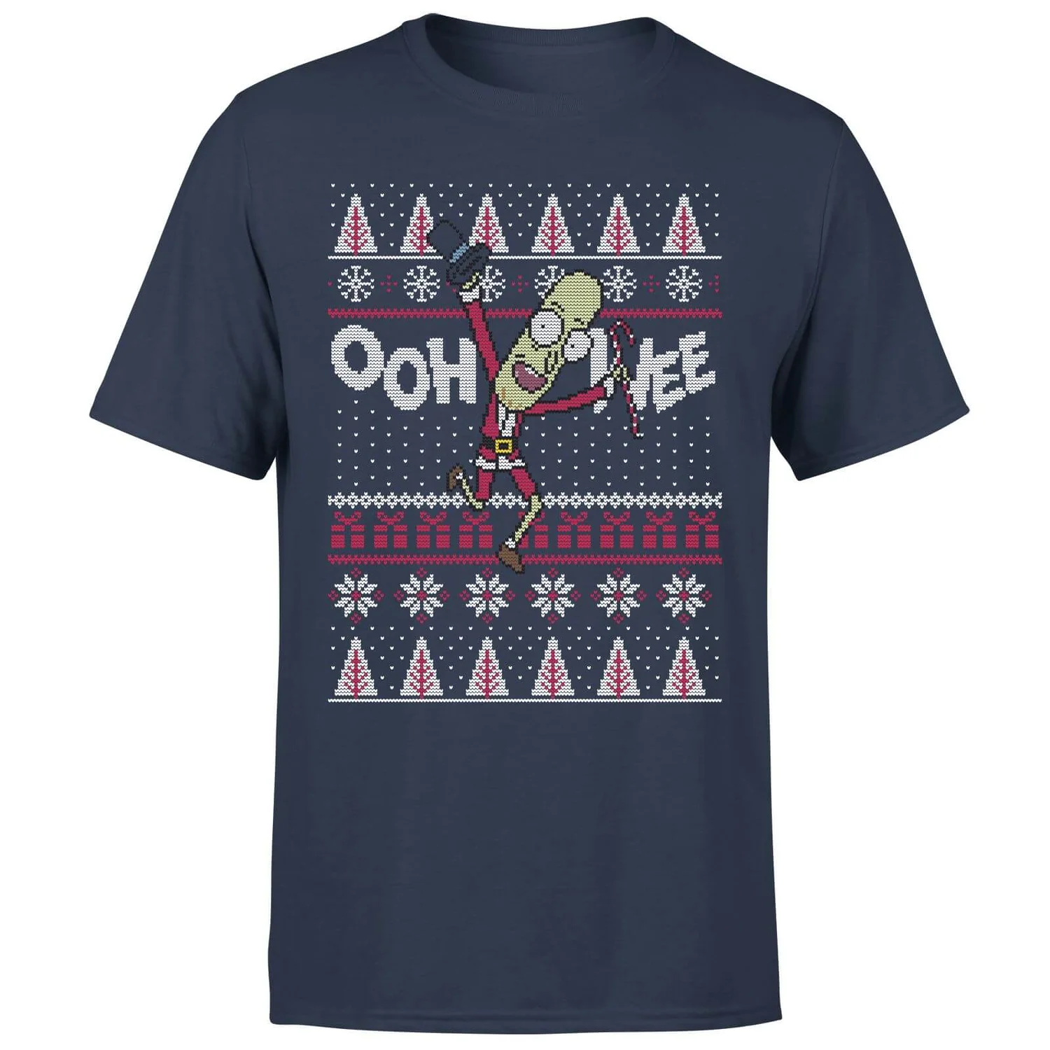 Rick And Morty Ooh Wee Men's Christmas T-Shirt - Navy 7 Rick And Morty Ooh Wee Men's Christmas T-Shirt - Navy - Image 5