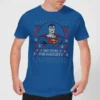 DC COMICS Superman May Your Holidays Be Super Men's Christmas T-Shirt - Royal Blue -Cheap Christmas Franchises Store 12336696 1424714272216003