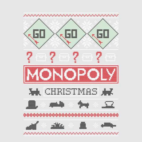 Monopoly Men's Christmas T-Shirt - Grey 10 Monopoly Men's Christmas T-Shirt - Grey - Image 8