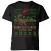 Jurassic Park Clever Girl Kids' Christmas T-Shirt - Black -Cheap Christmas Franchises Store 12336932 9644714271620266
