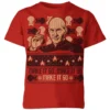 Star Trek: The Next Generation Make It So Kids' Christmas T-Shirt - Red -Cheap Christmas Franchises Store 12336962 4574714271807493