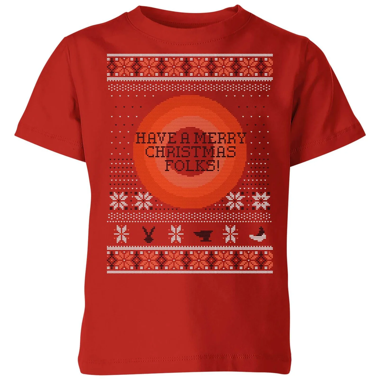 Looney Tunes Knit Kids' Christmas T-Shirt - Red 3 Looney Tunes Knit Kids' Christmas T-Shirt - Red