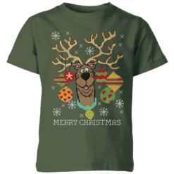 Scooby-Doo Scooby Doo Kids' Christmas T-Shirt - Forest Green