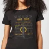 The Lord Of The Rings One Ring Women's Christmas T-Shirt In Black -Cheap Christmas Franchises Store 12337149 1274714271169582