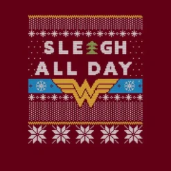 DC COMICS Wonder Woman 'Sleigh All Day Women's Christmas T-Shirt - Burgundy 8 DC COMICS Wonder Woman 'Sleigh All Day Women's Christmas T-Shirt - Burgundy -Cheap Christmas Franchises Store 12337374 1354714273251768