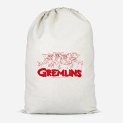 Gremlins Christmas Carolling Cotton Storage Bag