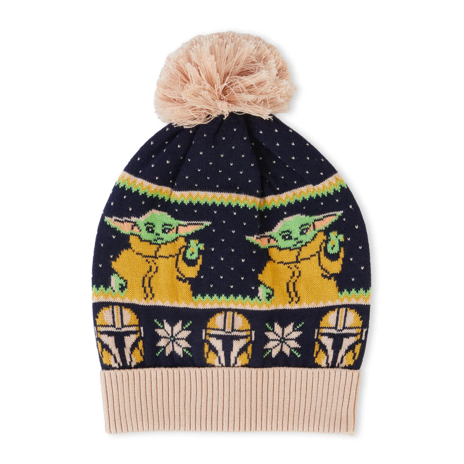 STAR WARS Mandalorian Christmas Beanie Navy 2 STAR WARS Mandalorian Christmas Beanie Navy