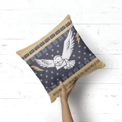 Harry Potter Hogwarts Christmas Square Cushion -Cheap Christmas Franchises Store 13407754 5754898761405116