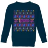 Spyro The Dragon Flame The Halls Kids' Christmas Jumper - Navy -Cheap Christmas Franchises Store 13440447 5804906520967099