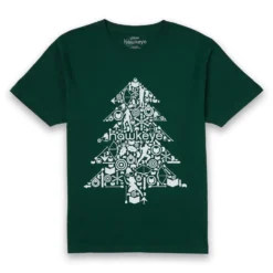 Marvel Christmas Tree Unisex T-Shirt - Green