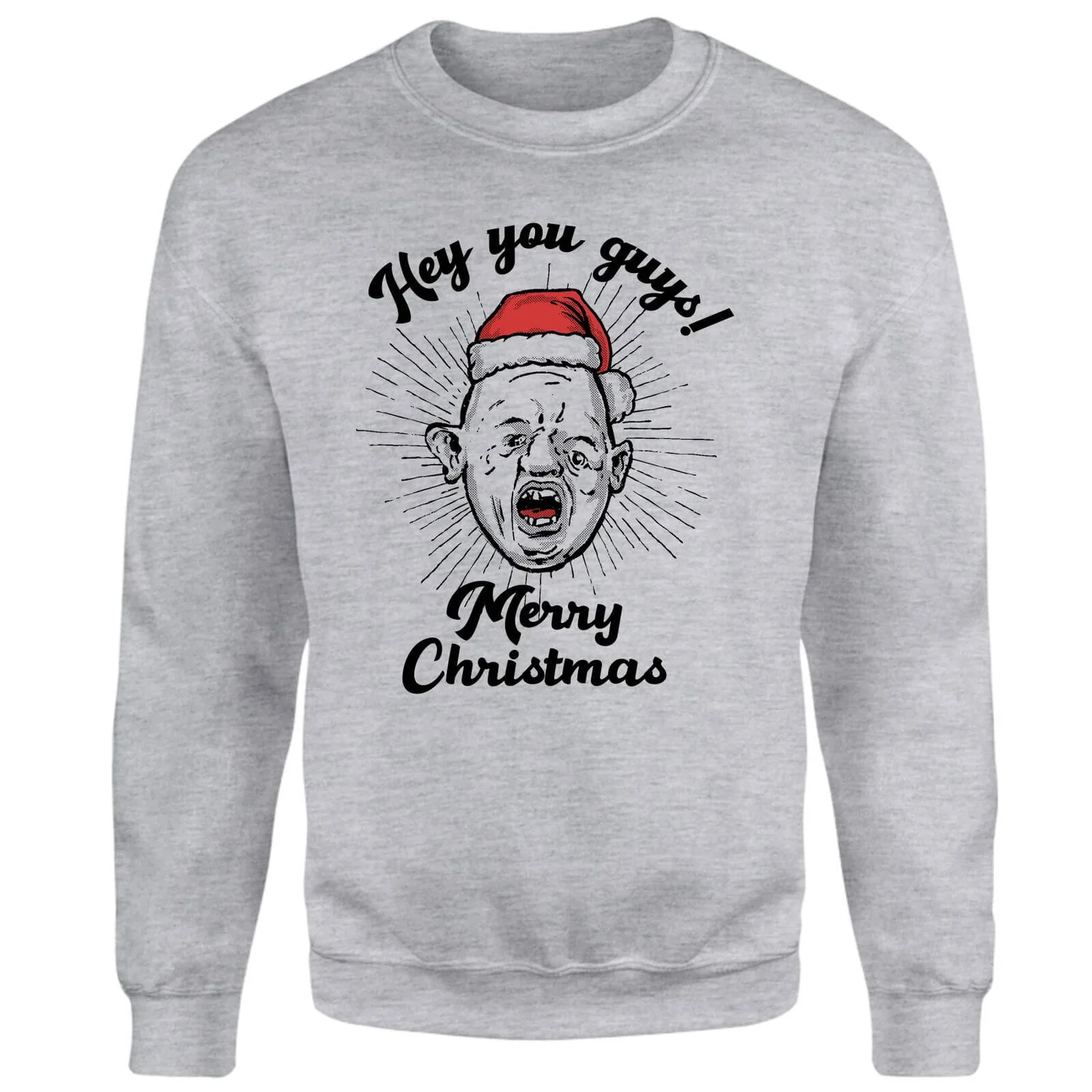 The Goonies HO! HO! HO! You Guys! Christmas Jumper - Grey 3 The Goonies HO! HO! HO! You Guys! Christmas Jumper - Grey