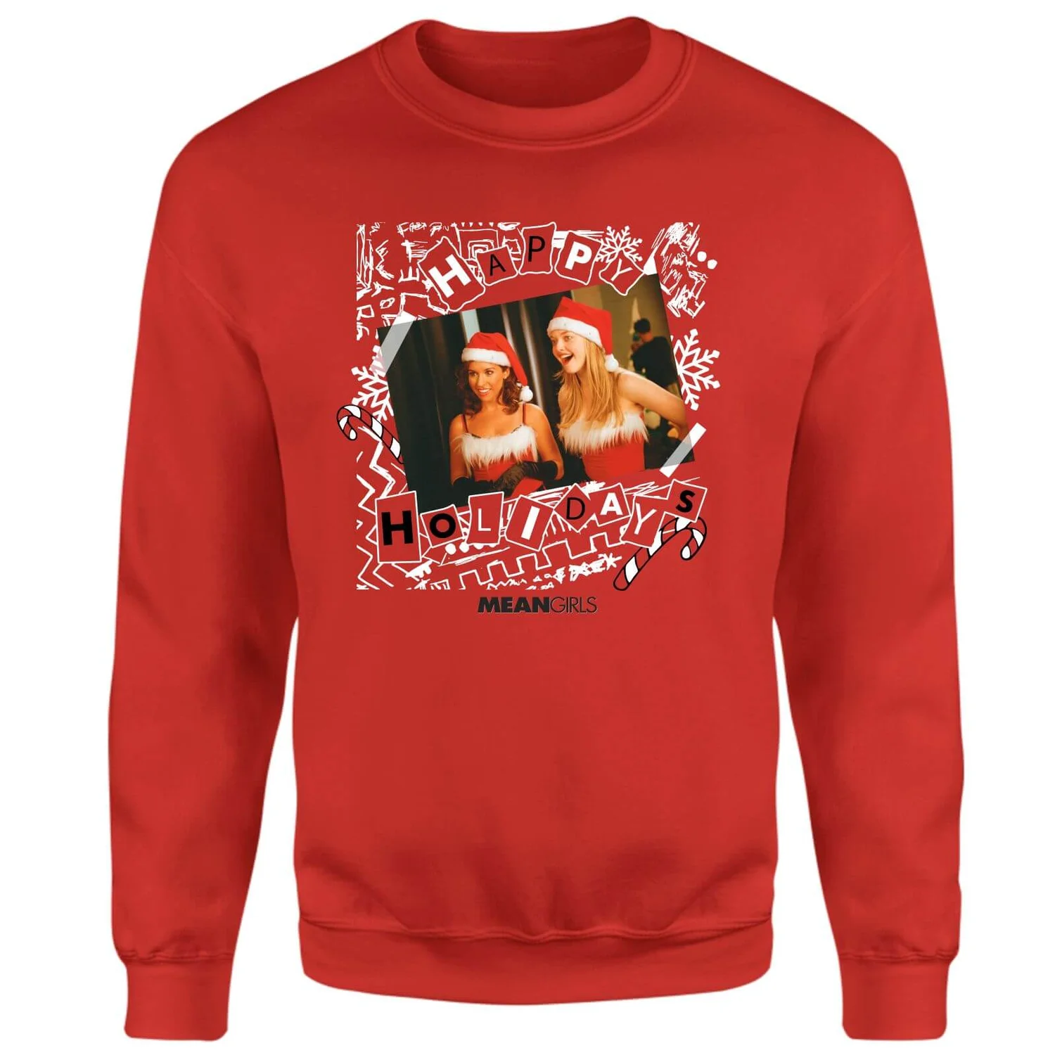 Mean Girls Jingle Bell Rock Christmas Jumper - Red 3 Mean Girls Jingle Bell Rock Christmas Jumper - Red