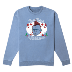 Marvel Yondu Ruined Christmas Christmas Jumper - Denim Blue Acid Wash