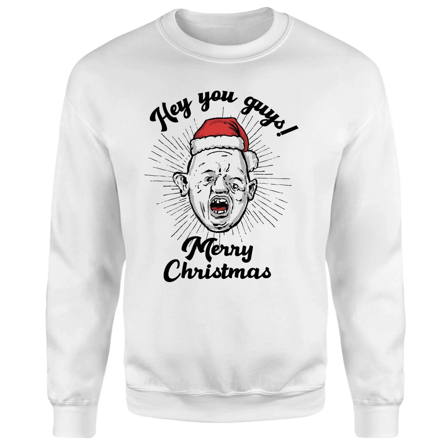 The Goonies HO! HO! HO! You Guys! Christmas Jumper - White 3 The Goonies HO! HO! HO! You Guys! Christmas Jumper - White