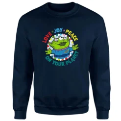 Disney Love, Joy, Peace Christmas Jumper - Navy
