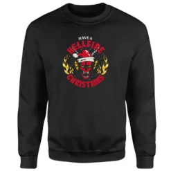 Stranger Things Have A Hellfire Christmas Christmas Jumper - Black