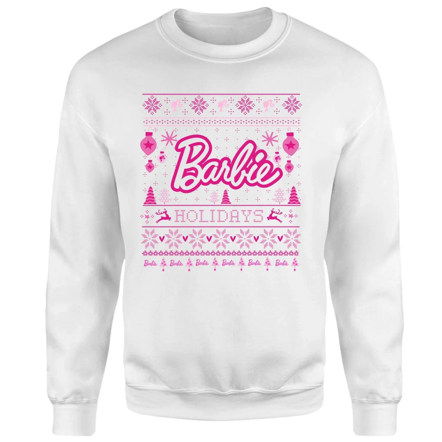 Barbie Holidays Christmas Jumper - White 3 Barbie Holidays Christmas Jumper - White