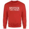 Stranger Things Fairisle Logo Christmas Jumper - Red -Cheap Christmas Franchises Store 13995504 1474996483571343